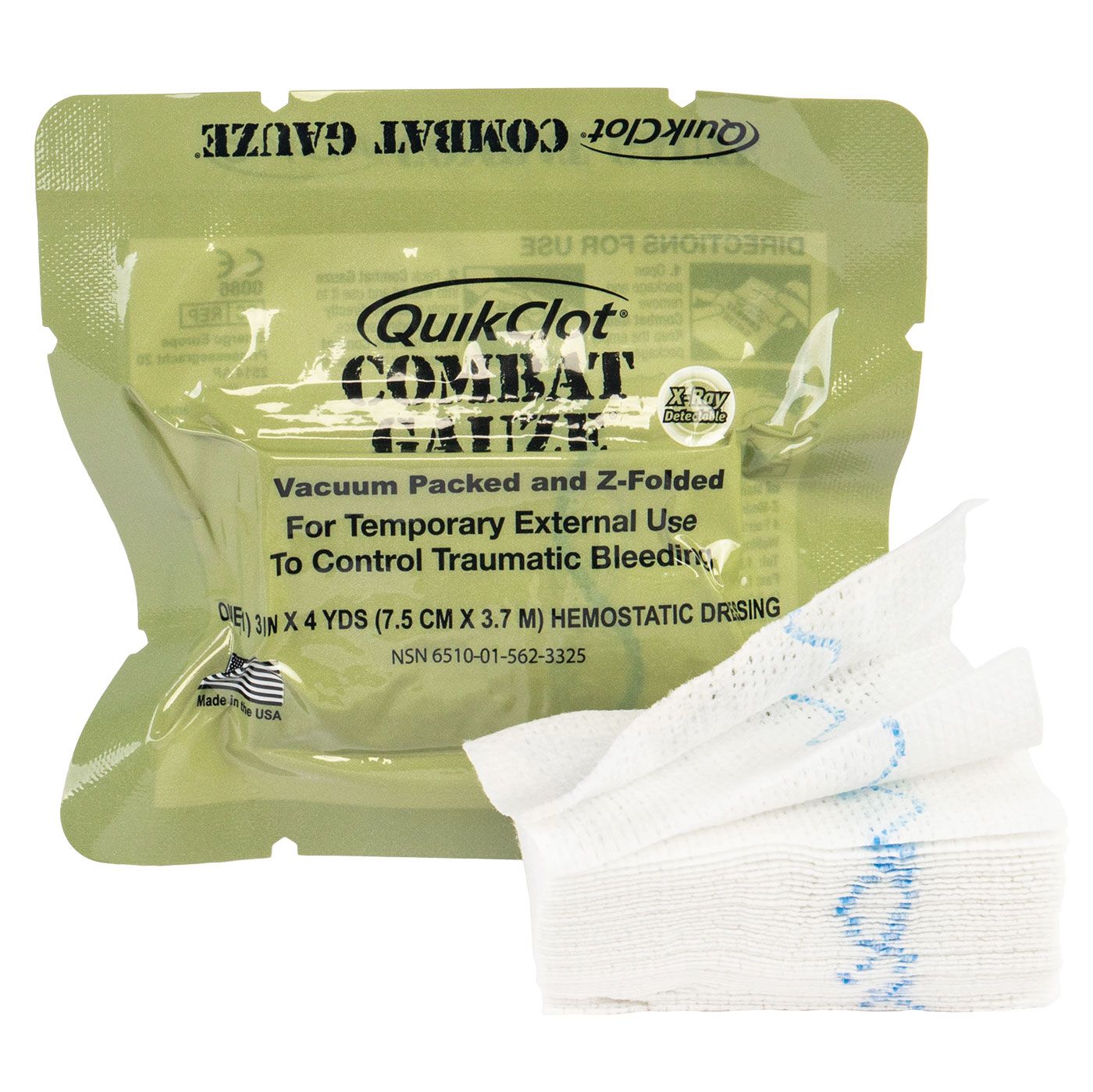 COMBAT GAUZE Z-FOLD HEMOSTATIC – 1st Choice CPR