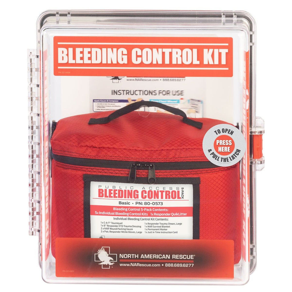 PUBLIC ACCESS BLEEDING CONTROL STATIONS - 6-PACK VACUUM SEALED