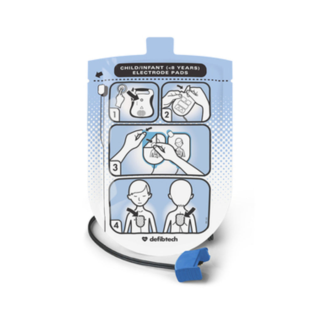 Pediatric Electrodes for Defibtech Lifeline VIEW/ECG/PRO AED - DDP-2002