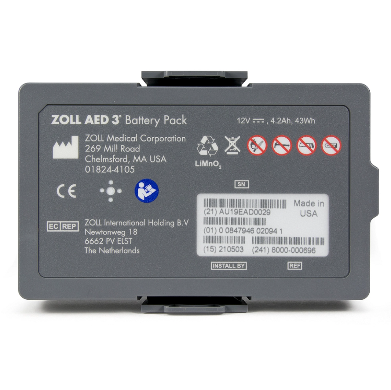 ZOLL AED 3 Non-Rechargeable Lithium Battery – 1st Choice CPR