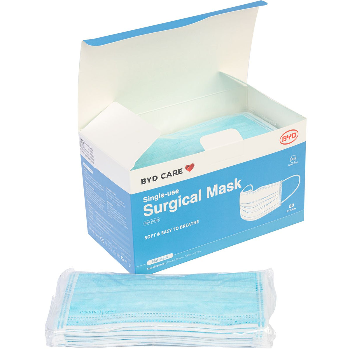 DISPOSABLE SURGICAL MASKS - LEVEL 2/3 (BOX OF 50) – 1st Choice CPR